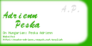 adrienn peska business card